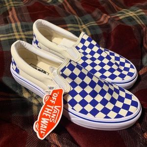 Blue Checkered Vans